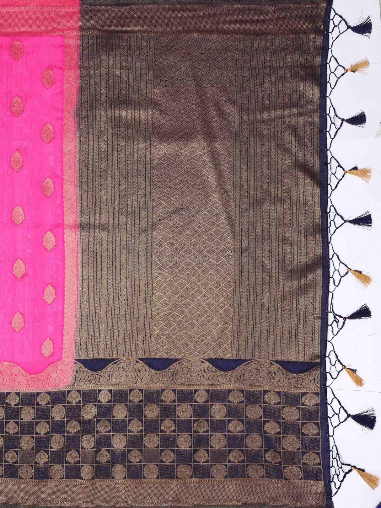 Mimosa Womens Art Silk Saree Kanjivaram Gajjari Color