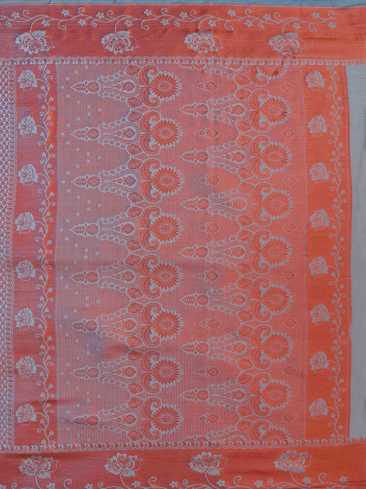 Mimosa Womens Art Silk Saree Kanjivaram Grey Color