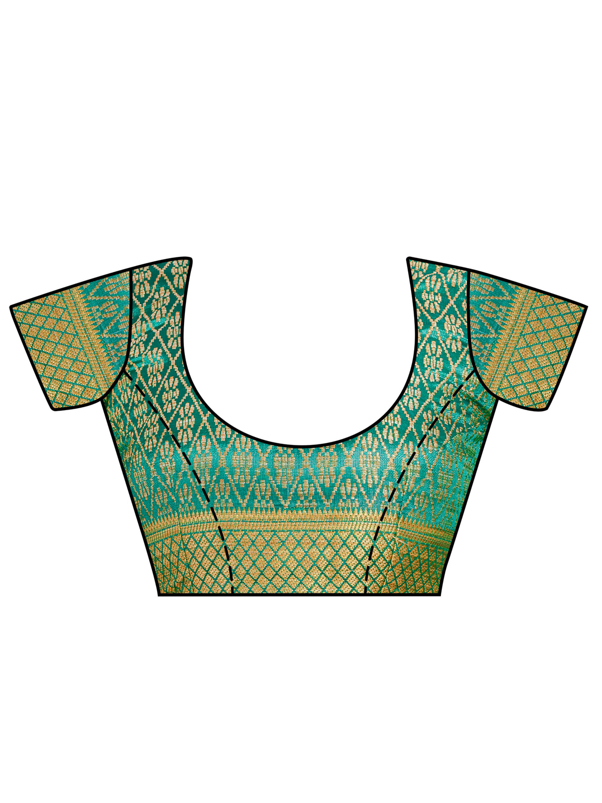 Mimosa Womens Art Silk Saree Kanjivaram Rama Color