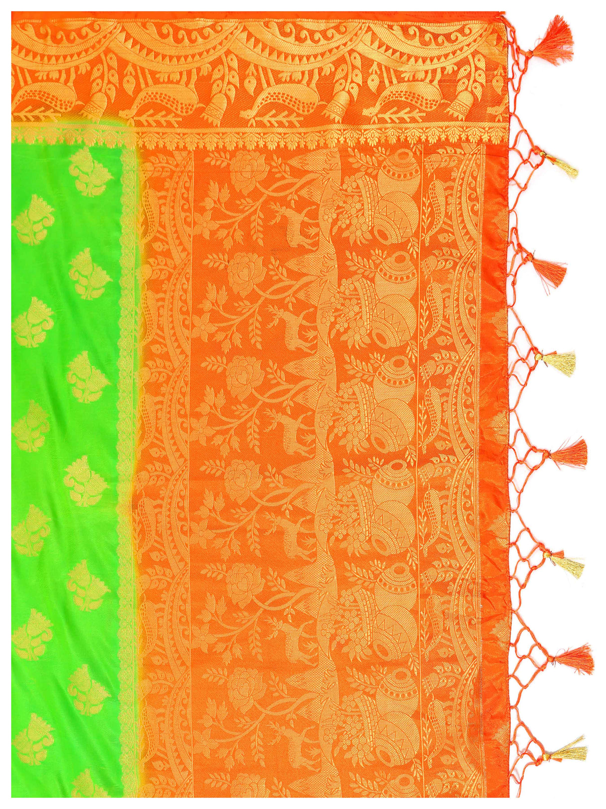 Mimosa Womens Art Silk Saree Kanjivaram Liril Color