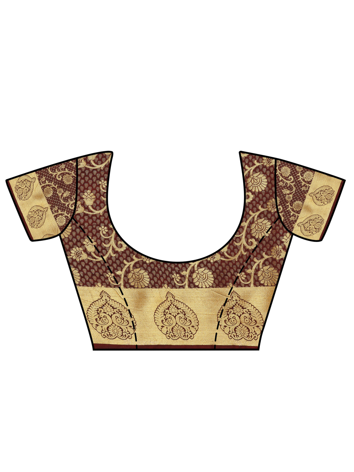 Mimosa Womens Art Silk Saree Kanjivaram Olive Color