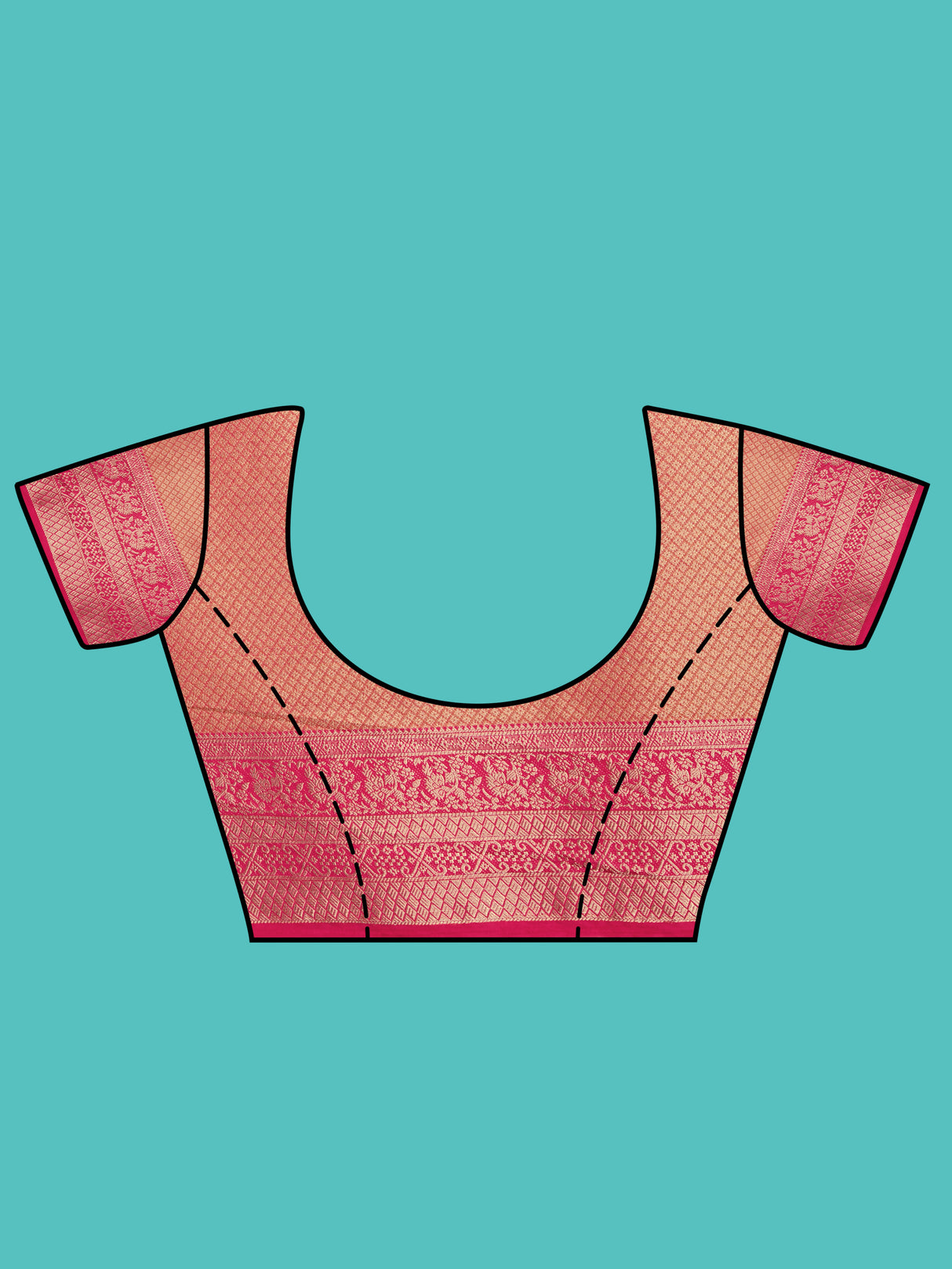 Mimosa Women's Woven Design Kanjivaram Style Art Silk Saree With Blouse Piece : SA0000374MSFREE