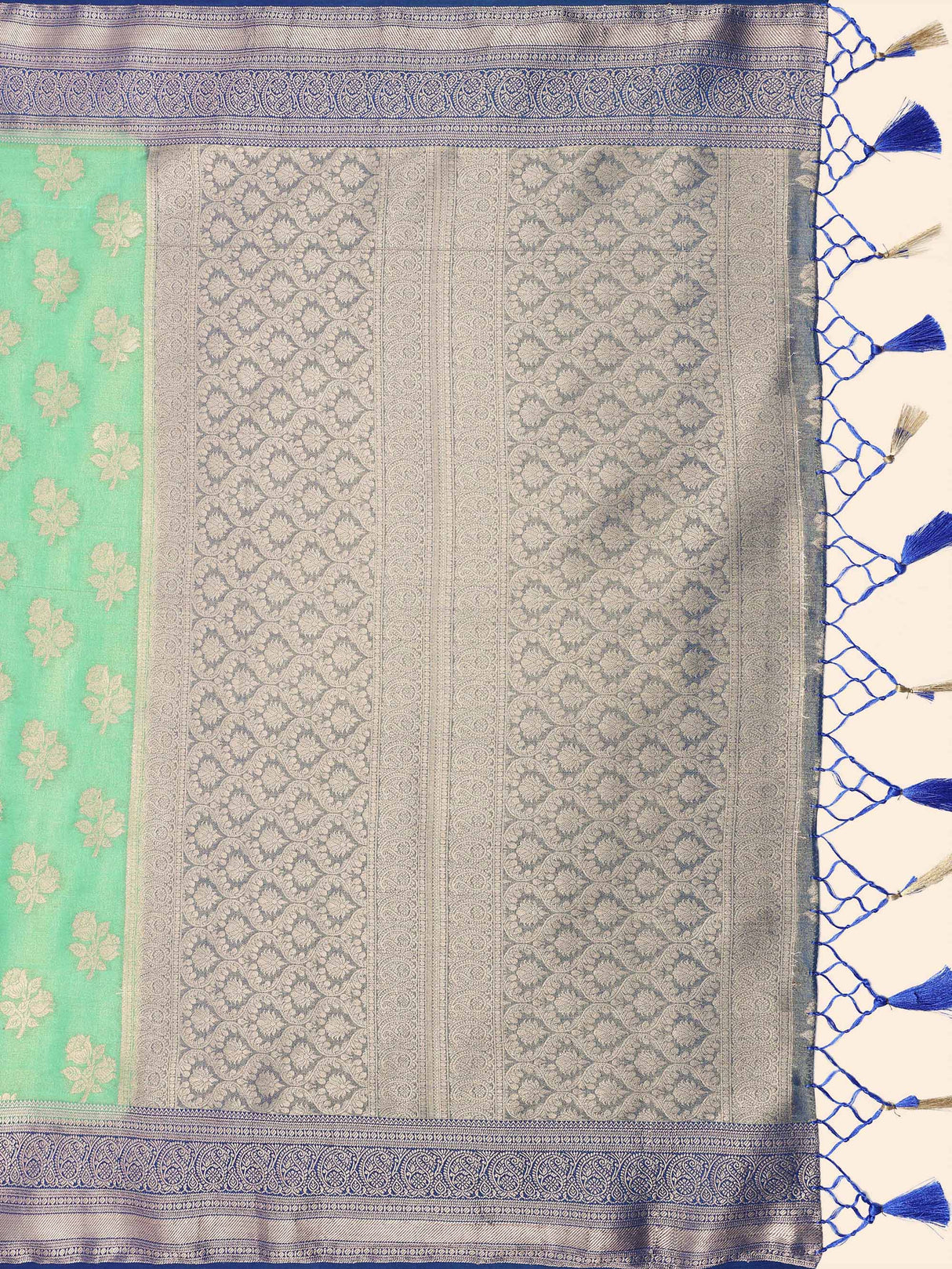 Mimosa Womens Art Silk Saree Kanjivaram Rama Color