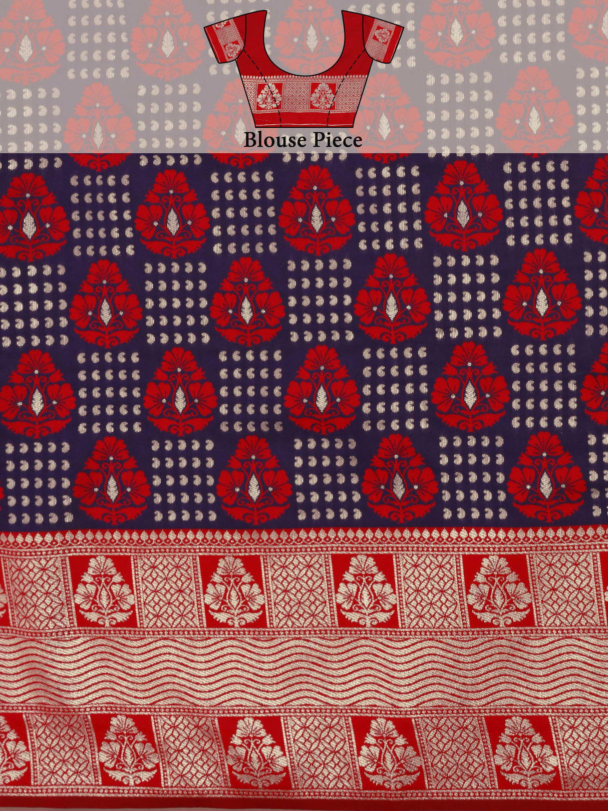 Mimosa Women's Woven Design Kanjivaram Art Silk Saree With Blouse Piece : SA0000902NV