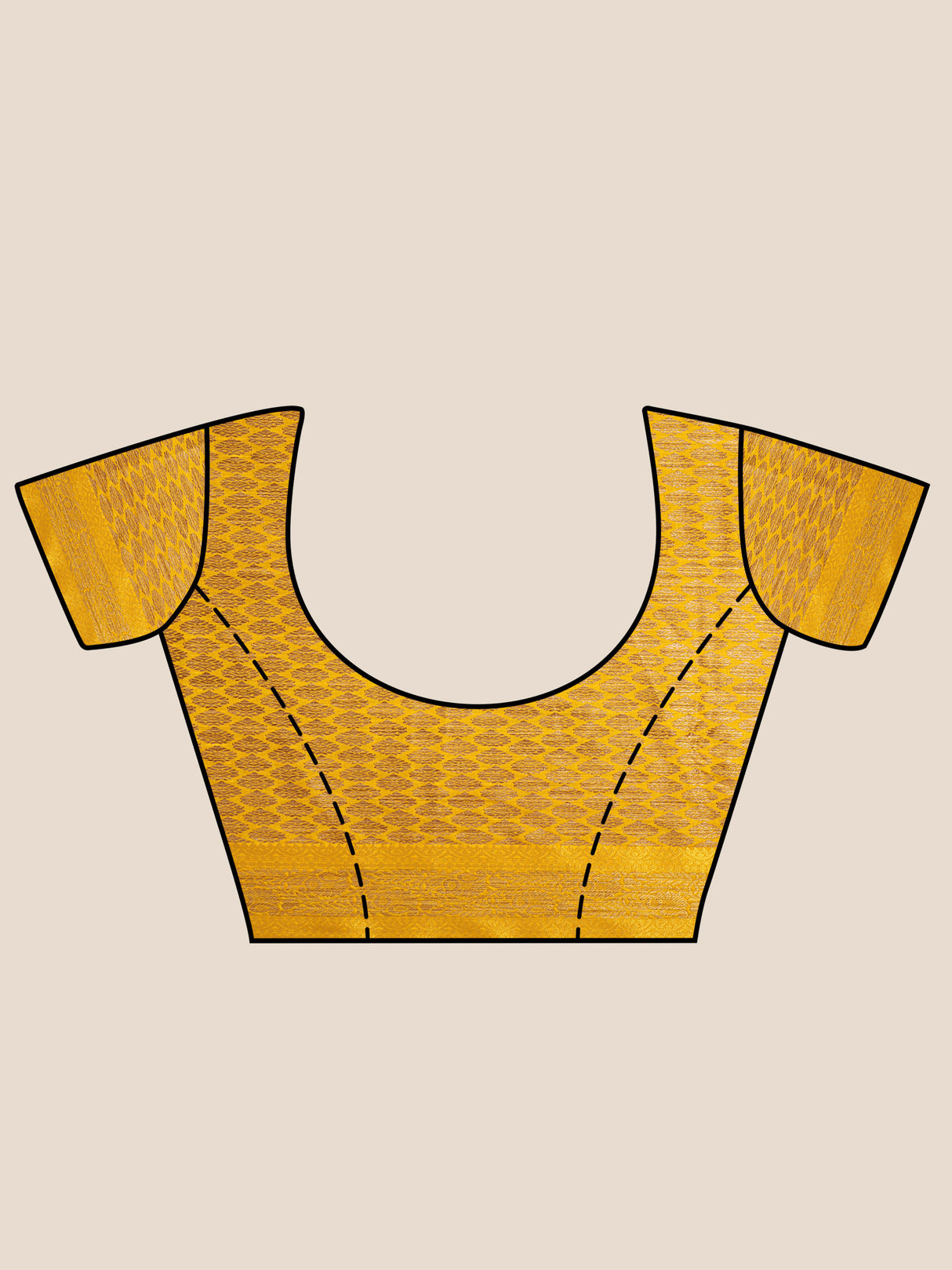 Mimosa Womens Art Silk Saree Kanjivaram Gold Color