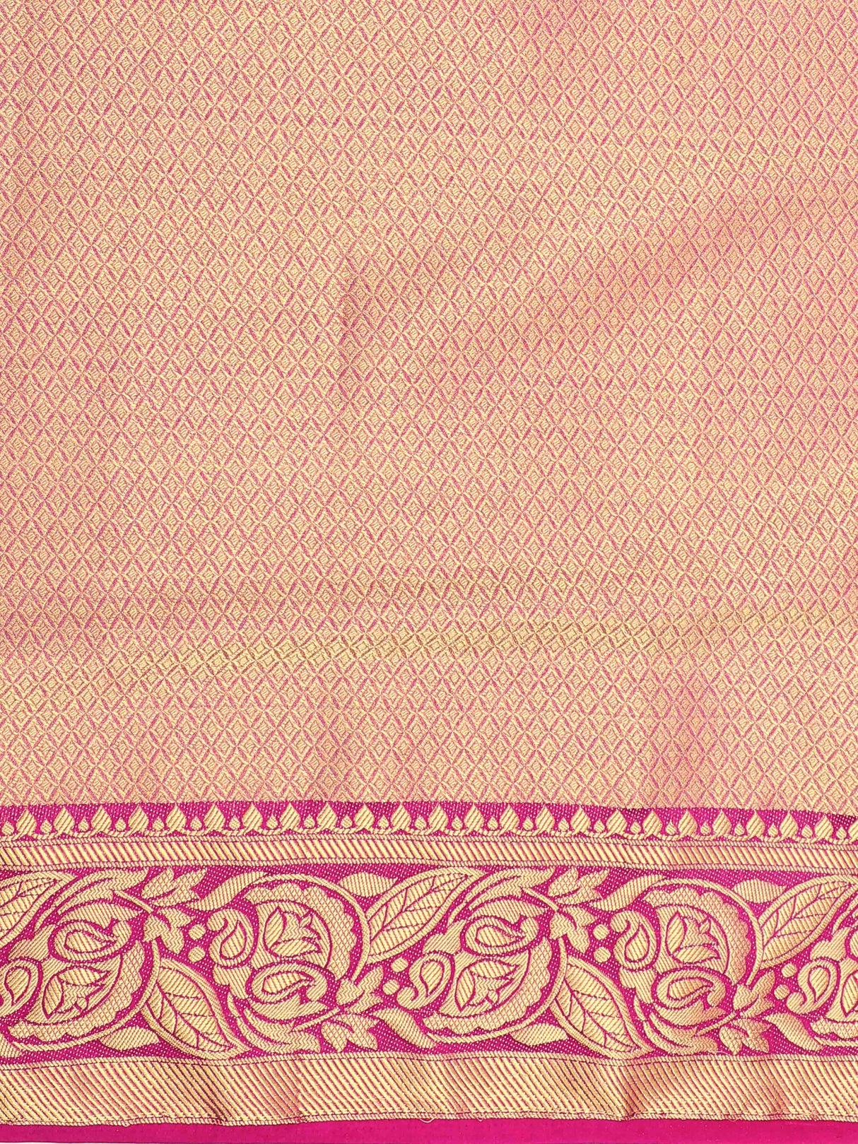 Mimosa Womens Art Silk Saree Kanjivaram Ananda Color