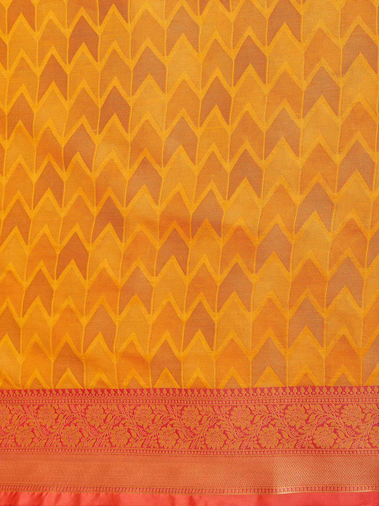 Mimosa Women's Woven Design Kanjivaram Art Silk Saree With Blouse Piece : SA00001227GDFREE