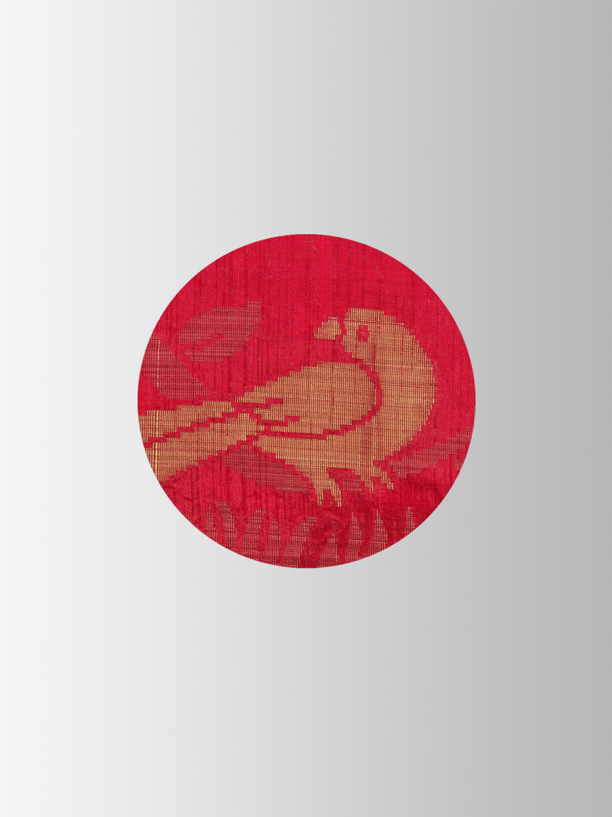 Mimosa Womens Art Silk Saree Kanjivaram Red Color