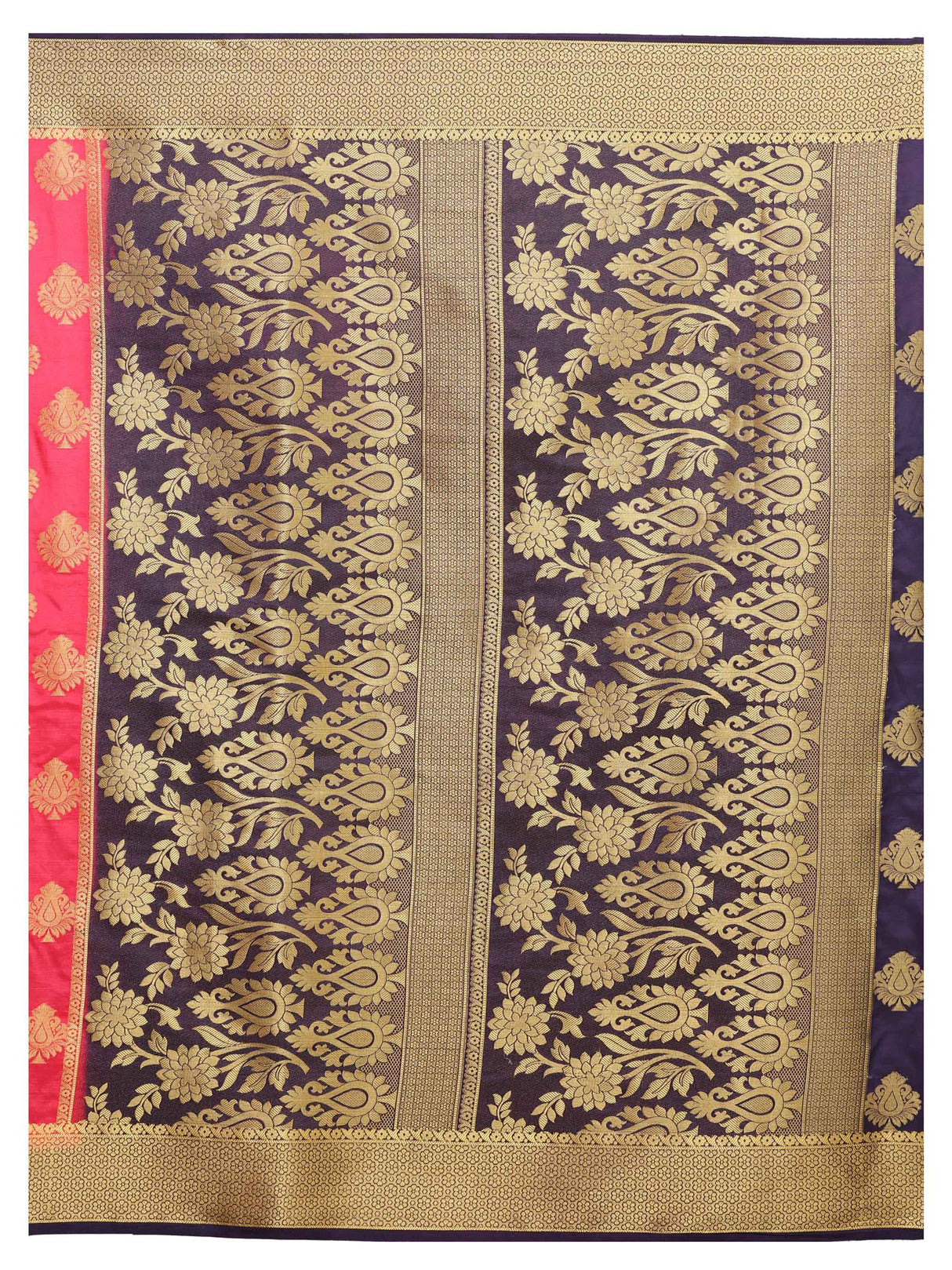 Mimosa Womens Art Silk Saree Kanjivaram Strawberry Color