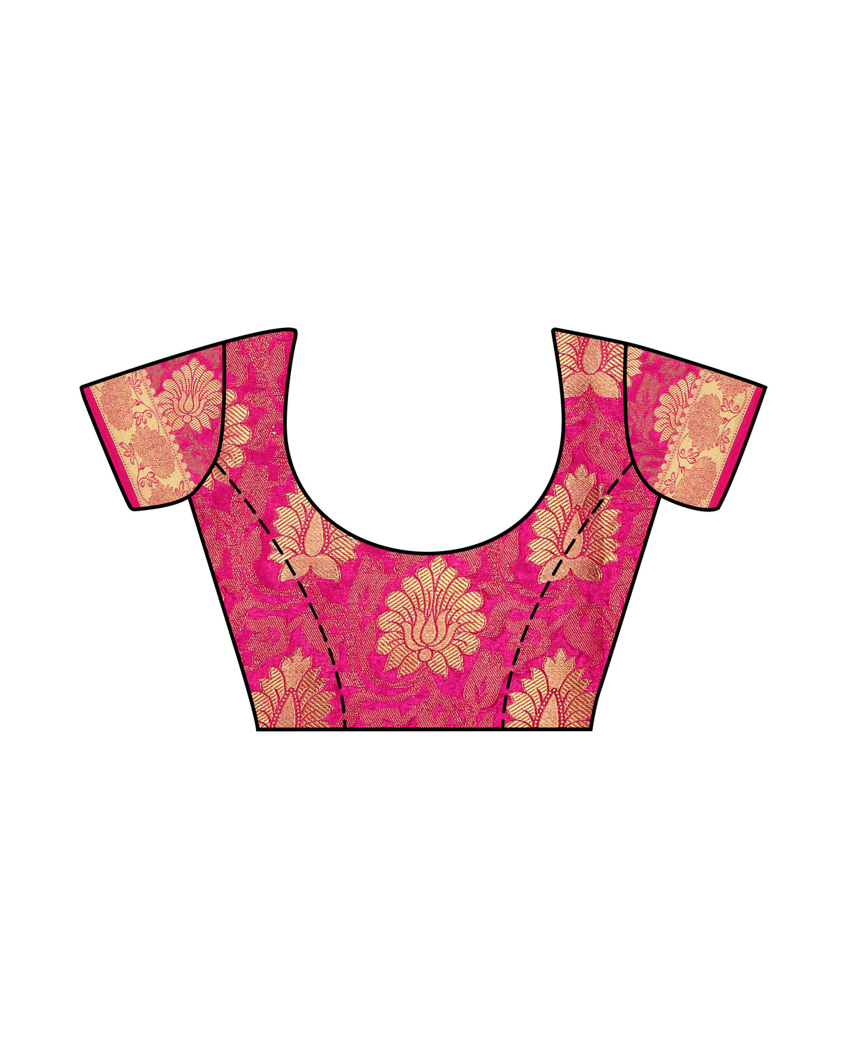 Mimosa Womens Art Silk Saree Kanjivaram Rani Color