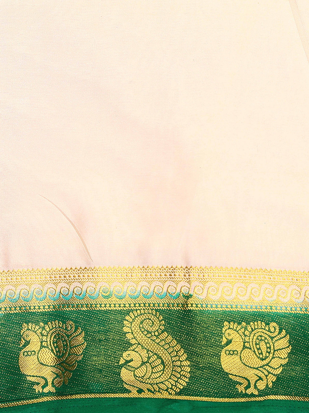 Mimosa Womens Crepe Saree Mysore Silk Halfwhite Color