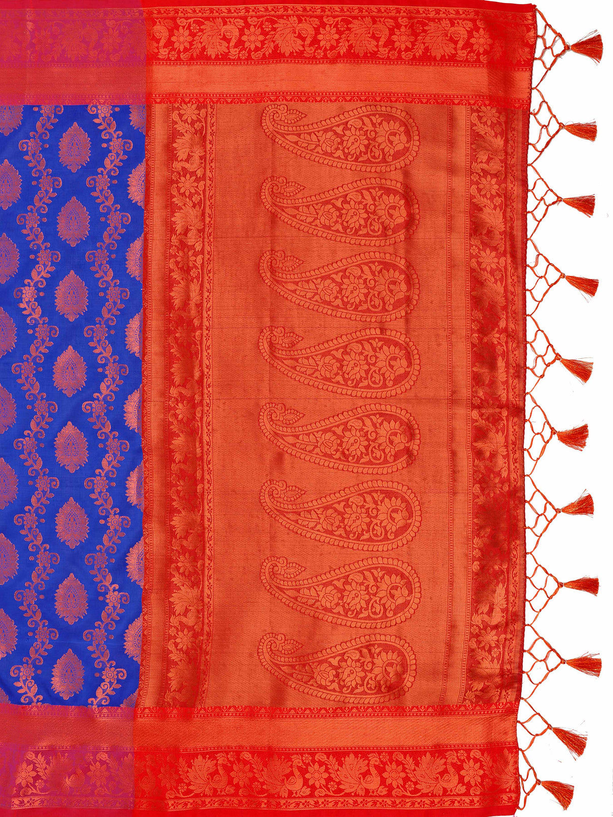 Mimosa Women's Woven Design Kanjivaram Art Silk Saree With Blouse Piece : SA0000913RB
