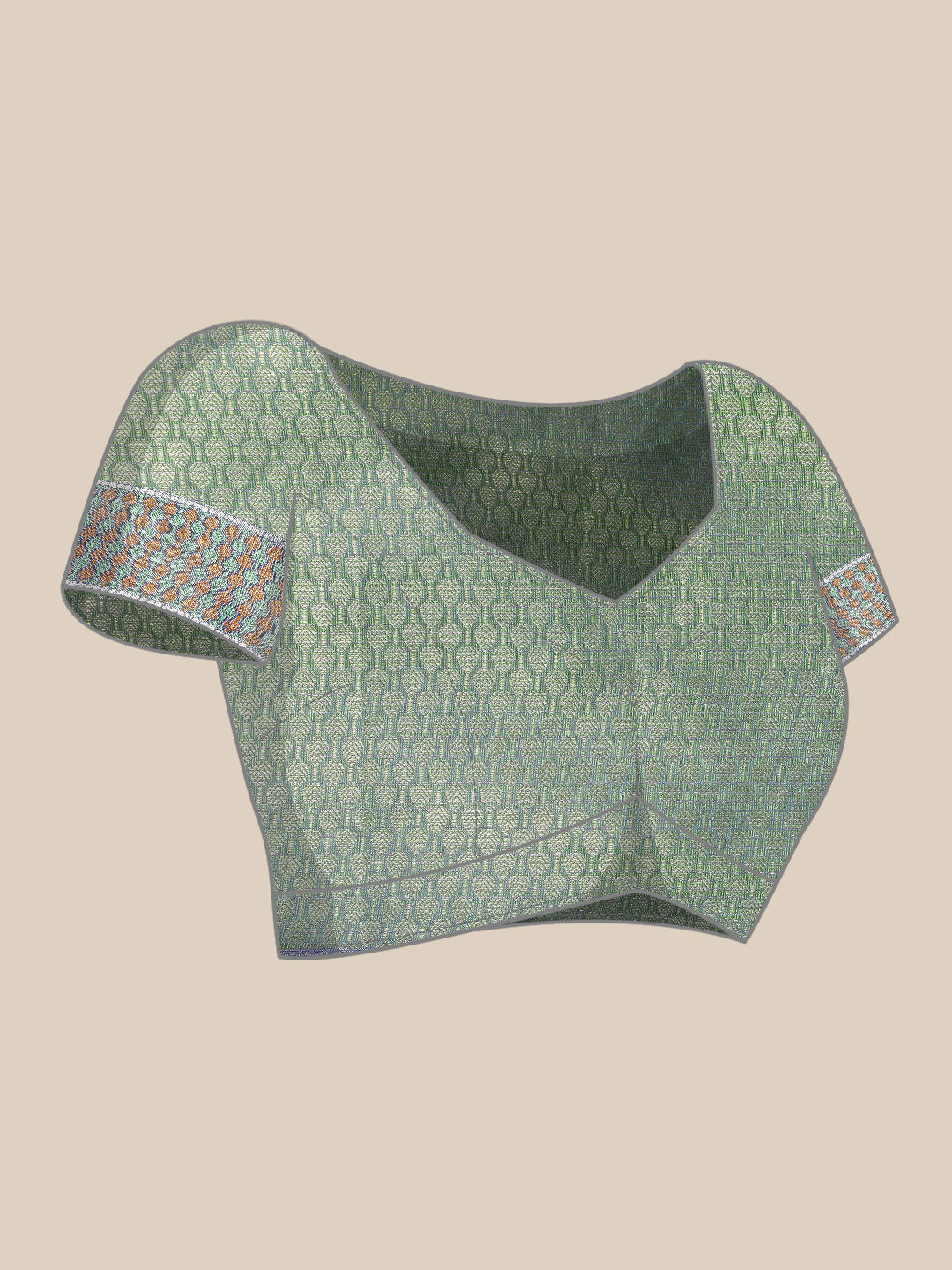 Mimosa Womens Art Silk Saree Kanjivaram Parootgreen Color