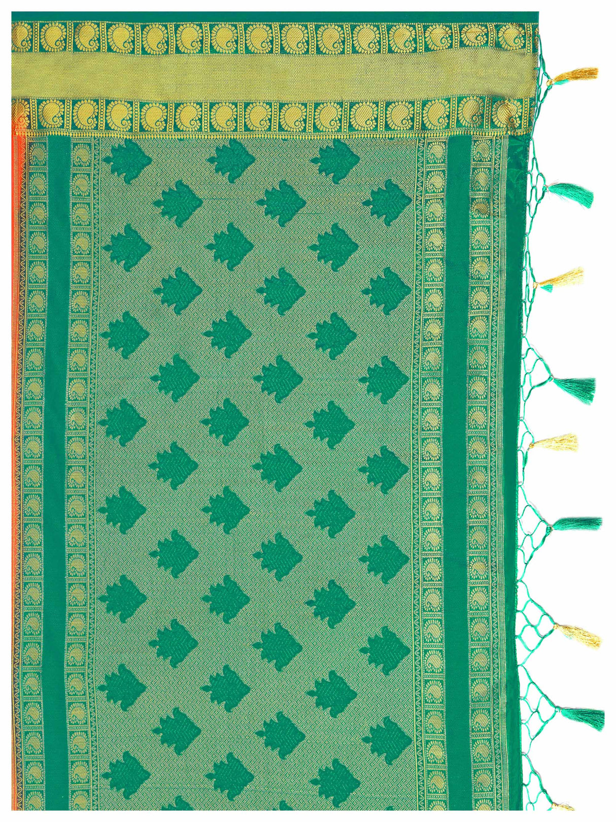 Mimosa Womens Art Silk Saree Kanjivaram Peach Color