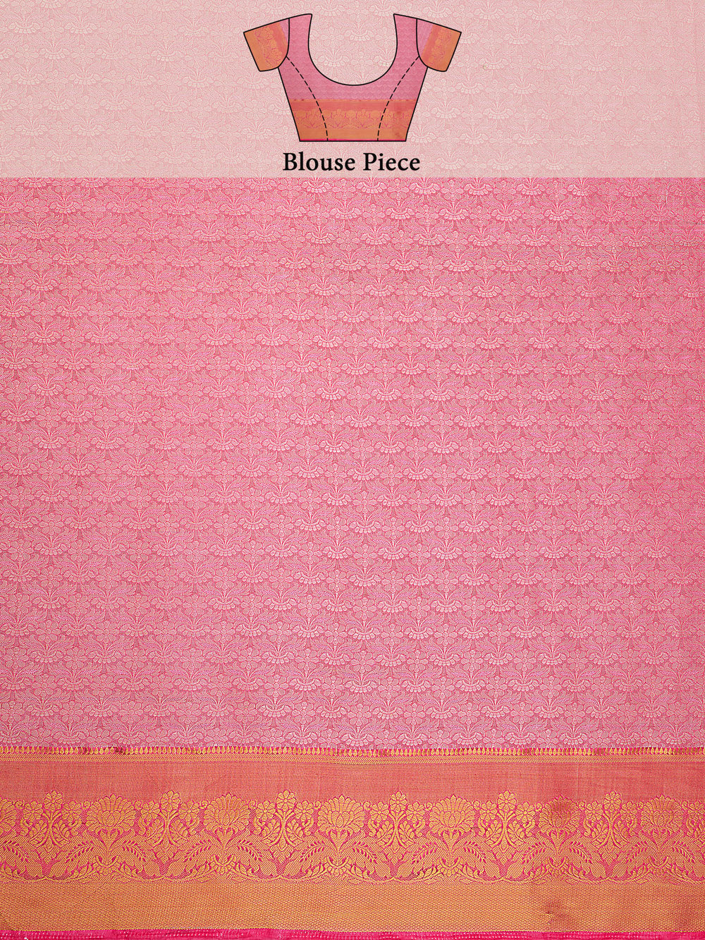 Mimosa Womens Art Silk Saree Kanjivaram Gajjari Color