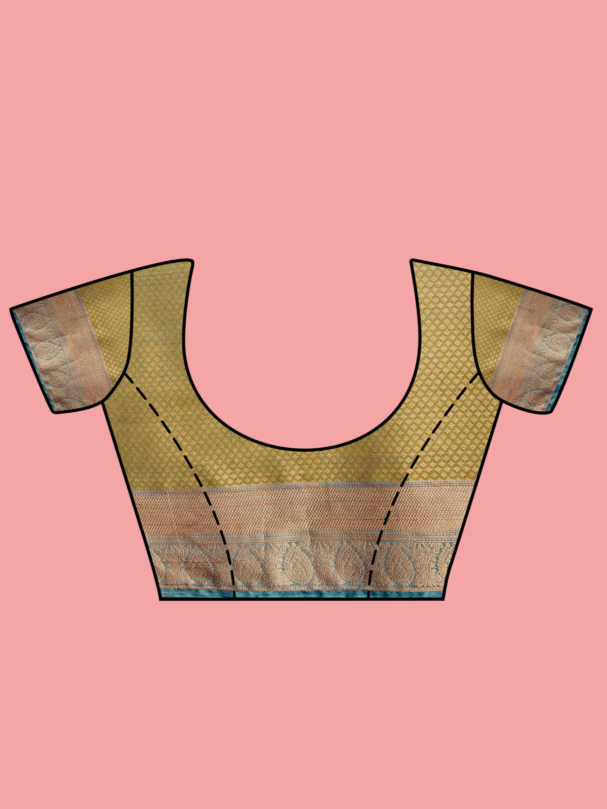 Mimosa Women's Woven Design Kanjivaram Style Art Silk Saree With Blouse Piece : SA0000385RMFREE