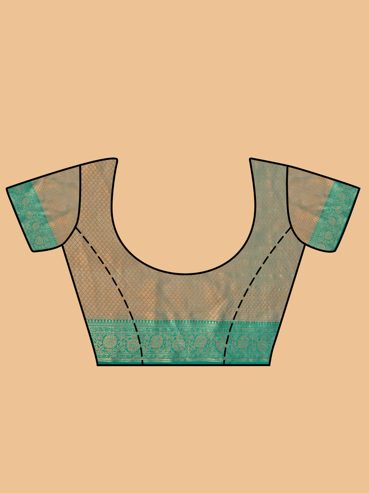 Mimosa Women's Woven Design Kanjivaram Art Silk Saree With Blouse Piece : SA00001228GJFREE