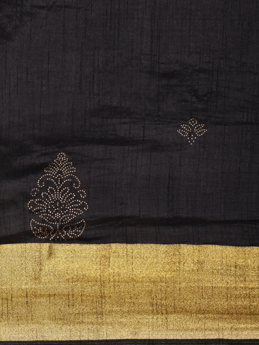 Mimosa Womens Art Silk Saree Kanjivaram Black Color