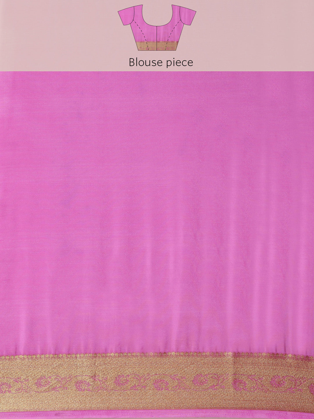 Mimosa Womens Crepe Saree Mysore Silk style Pink Color