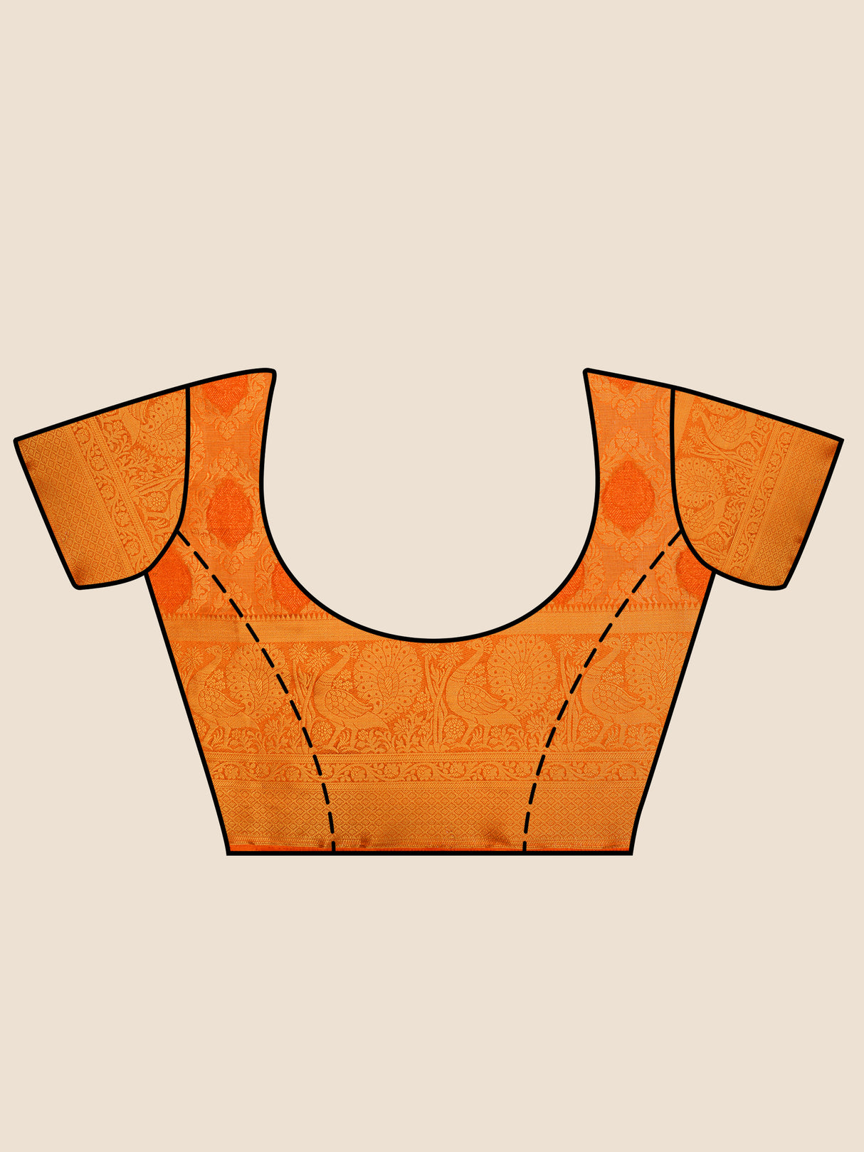 Mimosa Womens Art Silk Saree Kanjivaram Saffire Color