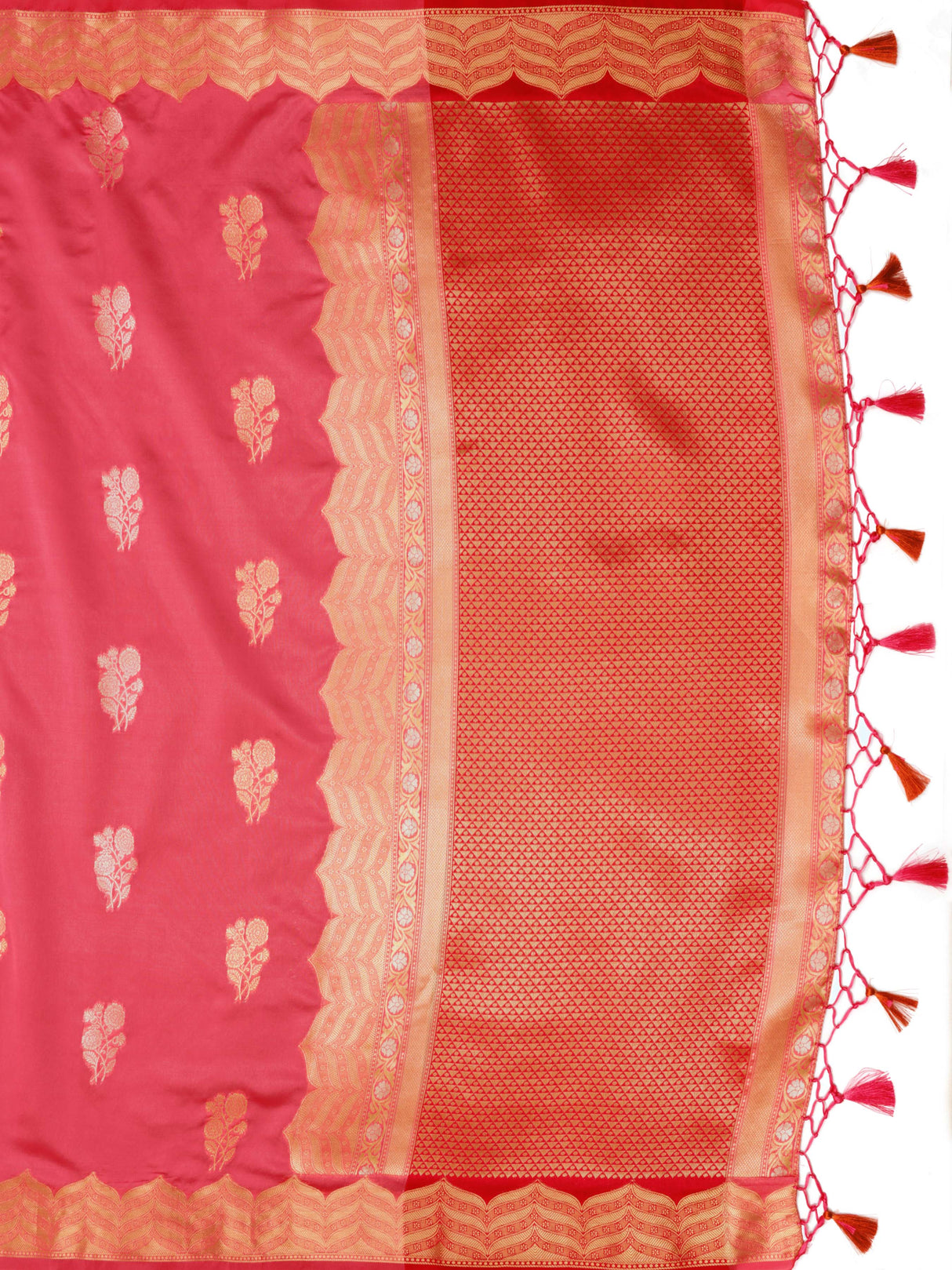 Mimosa Women's Woven Design Banarasi Orgenza Saree With Blouse Piece : SA0000864ST