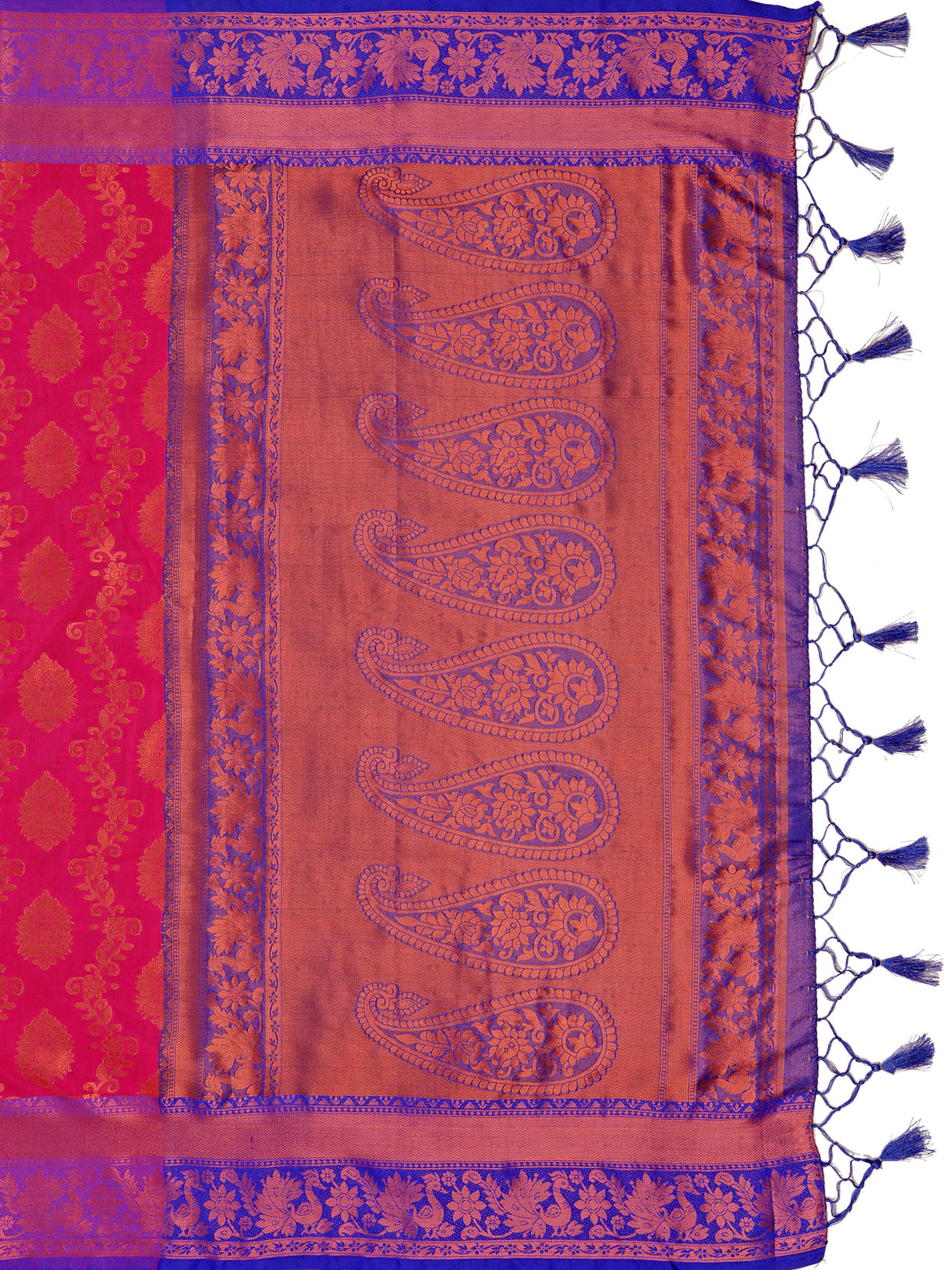 Mimosa Women's Woven Design Kanjivaram Art Silk Saree With Blouse Piece : SA0000913RN