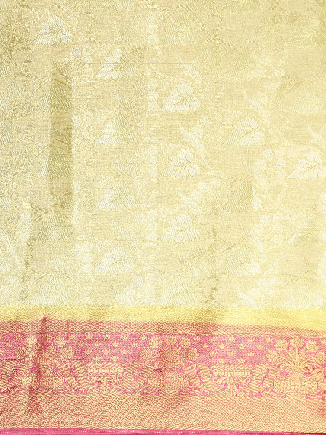 Mimosa Womens Art Silk Saree Banarasi Pista Color