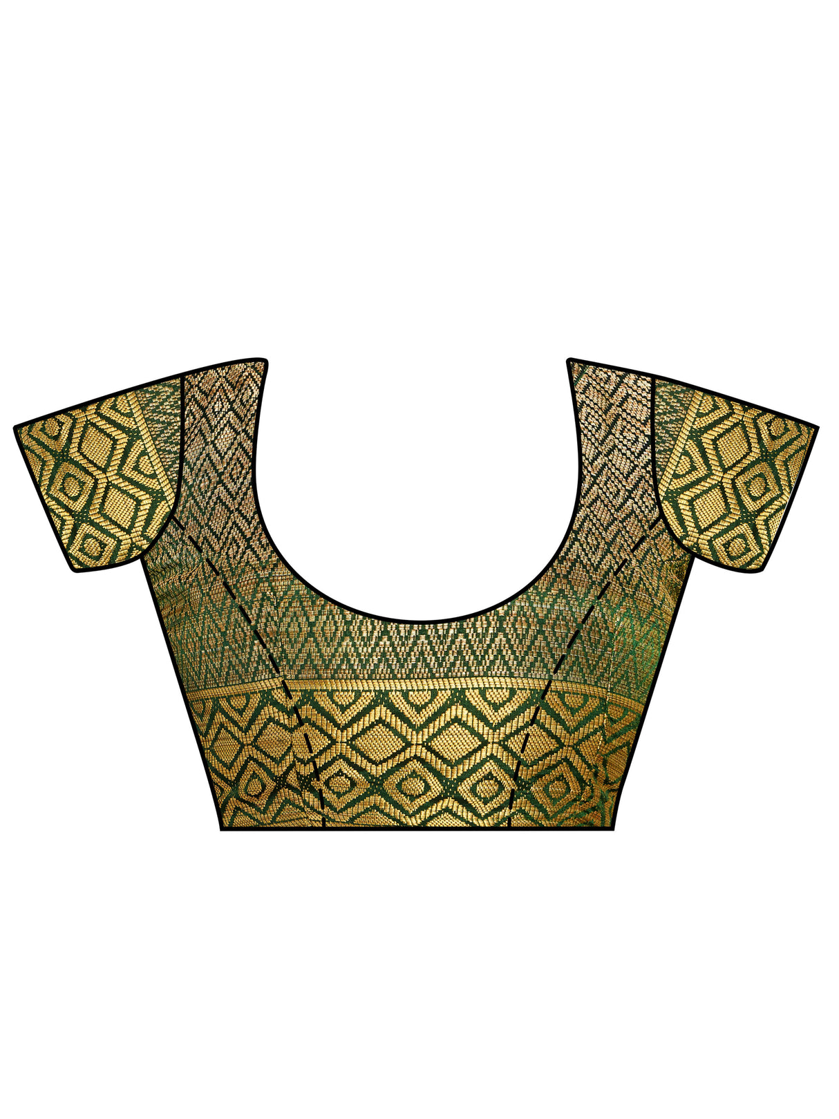 Mimosa Womens Art Silk Saree Kanjivaram BGreen Color