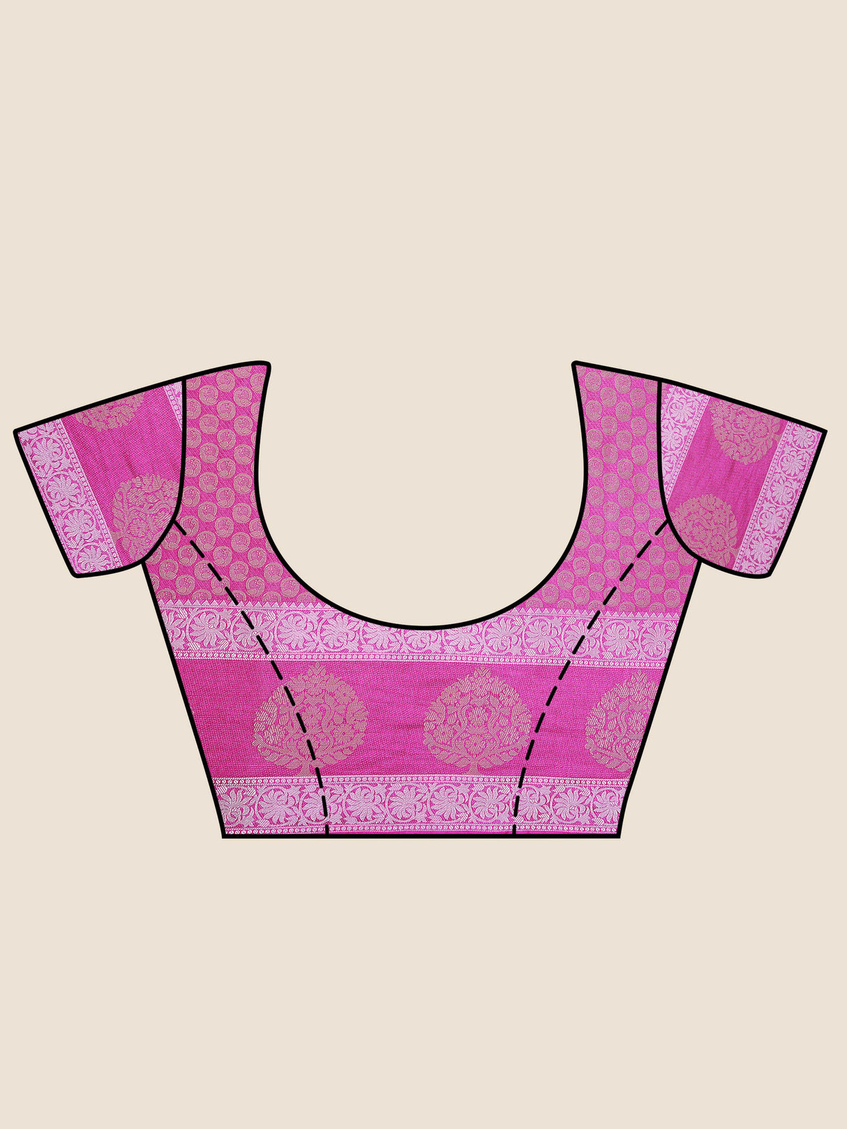 Mimosa Womens Art Silk Saree Kanjivaram Maroon Color