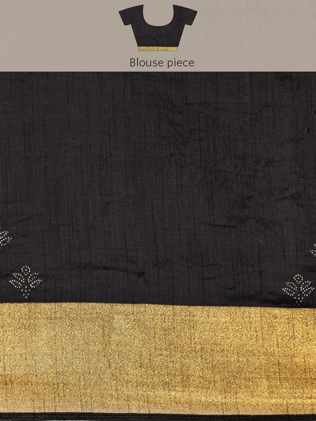 Mimosa Womens Art Silk Saree Kanjivaram Black Color