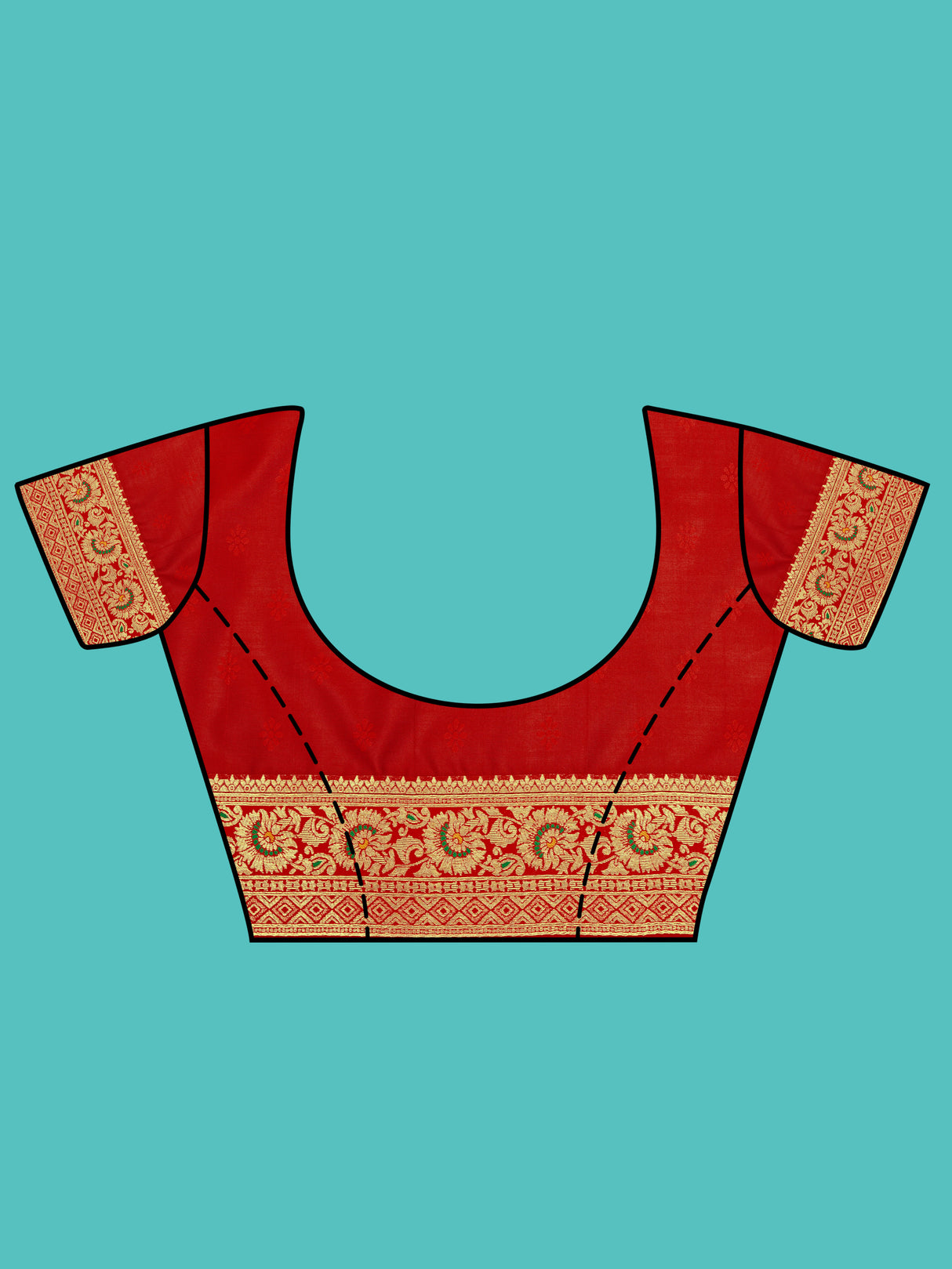 Mimosa Women's Woven Design Patola Style Art Silk Saree With Blouse Piece : SA00001344GRNFREE