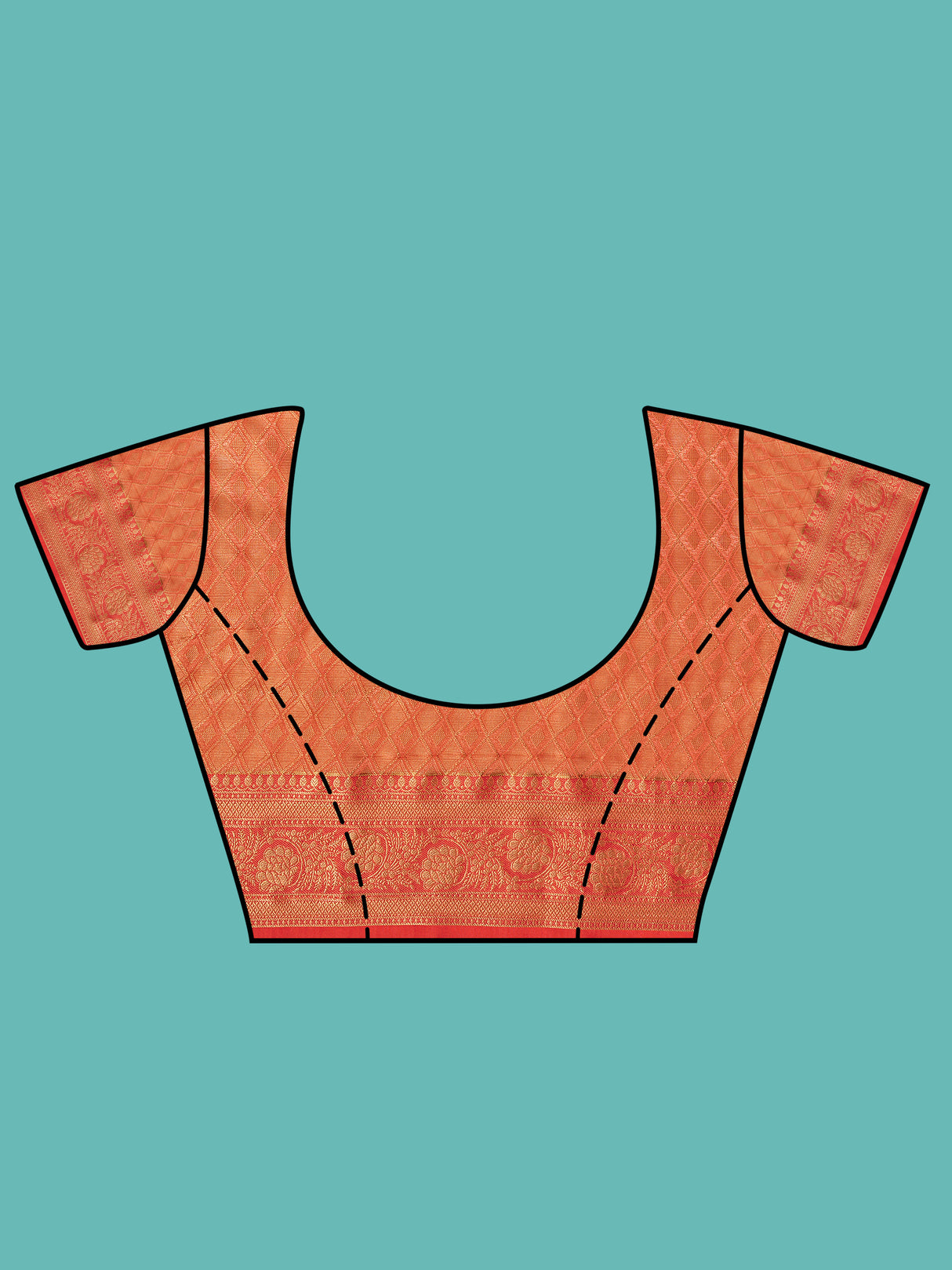 Mimosa Women's Woven Design Kanjivaram Art Silk Saree With Blouse Piece : SA00001230TSFREE