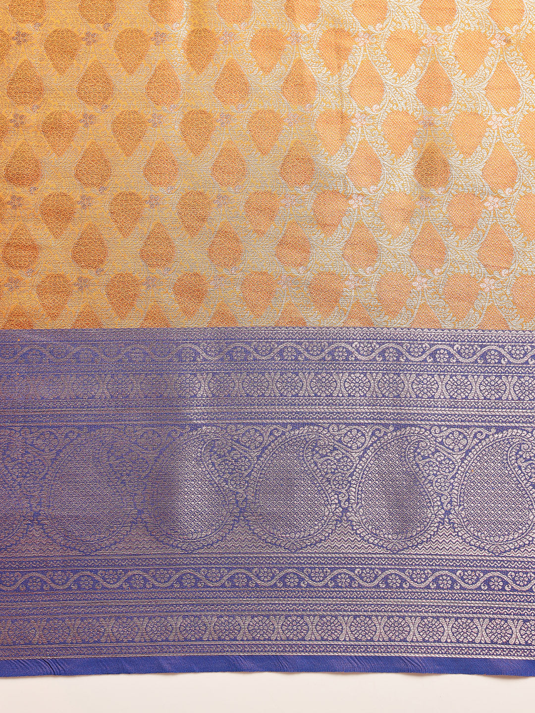 Mimosa Women's Woven Design Kanjivaram Art Silk Saree With Blouse Piece : SA00001118MSFREE