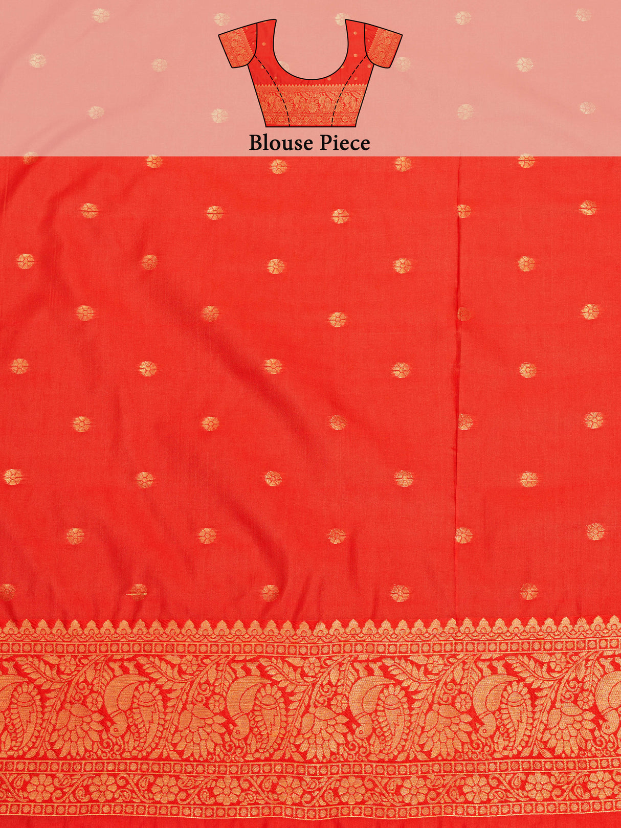 Mimosa Women's Woven Design Kanjivaram Style Art Silk Saree With Blouse Piece : SA00001257PCFREE