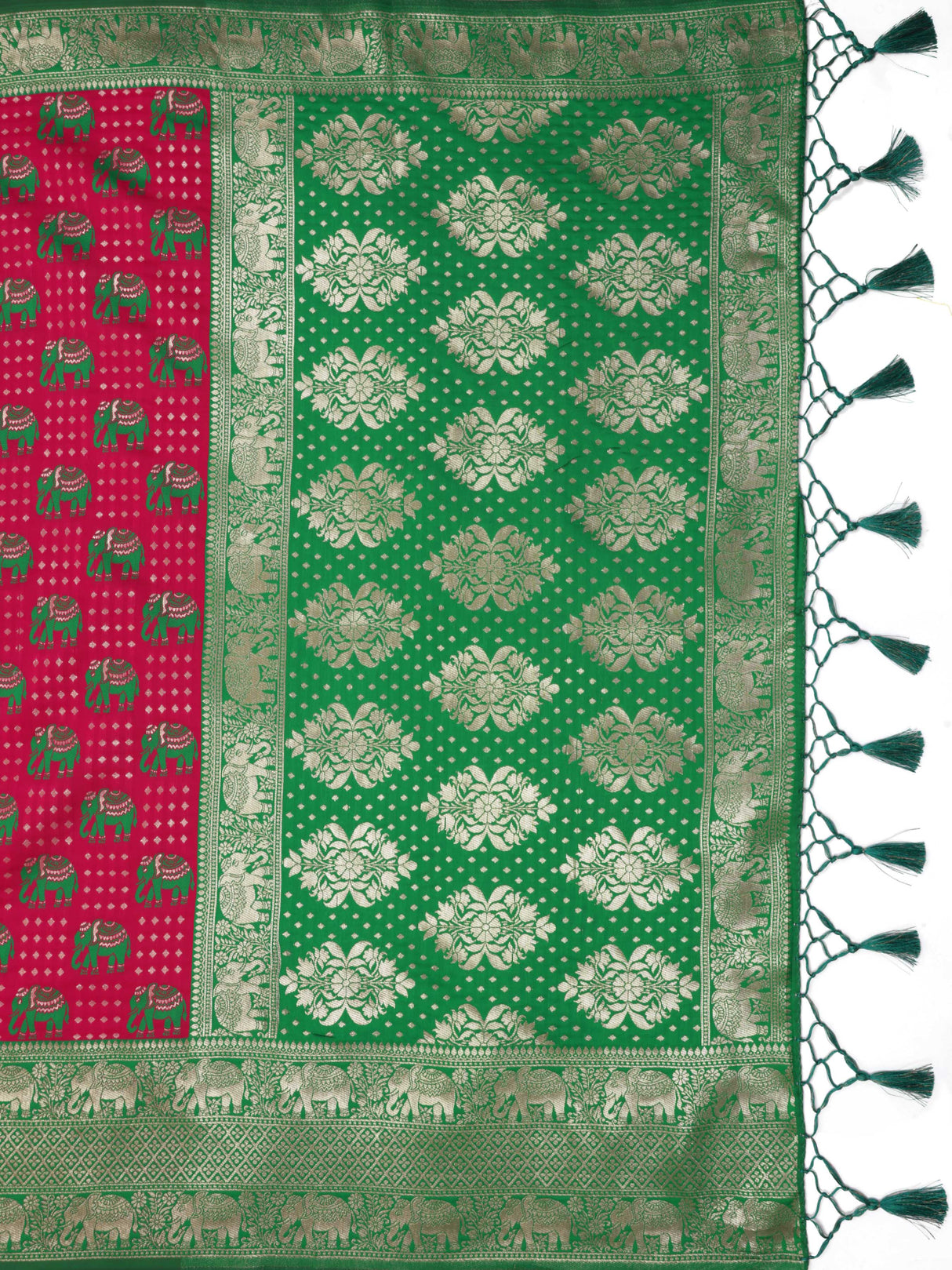 Mimosa Women's Woven Design Kanjivaram Art Silk Saree With Blouse Piece : SA0000902RN