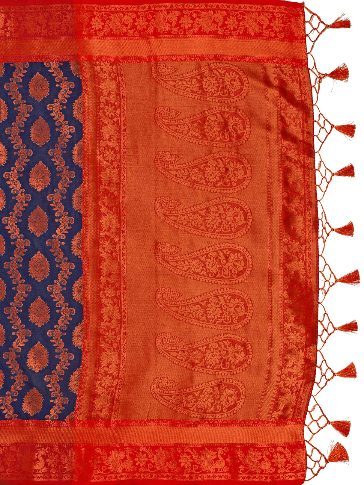 Mimosa Women's Woven Design Kanjivaram Art Silk Saree With Blouse Piece : SA0000913NV