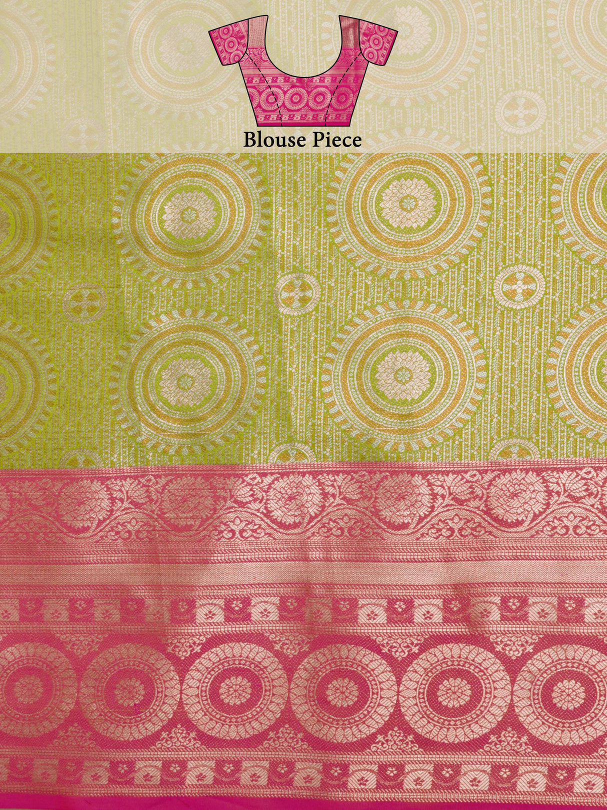 Mimosa Women's Woven Design Kanjivaram Art Silk Saree With Blouse Piece : SA0000912OL