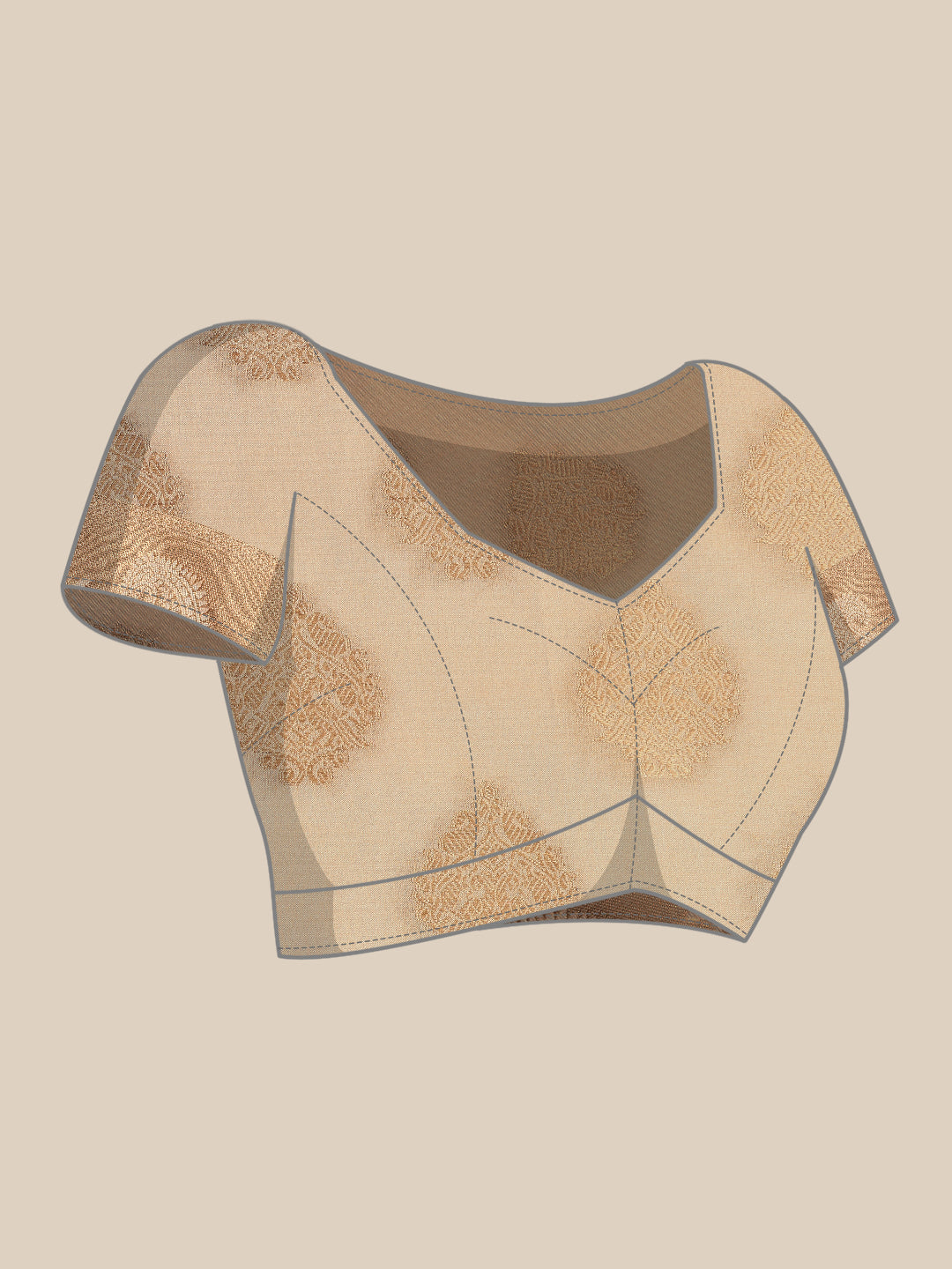 Mimosa Women's Woven Design Kanjivaram Art Silk Saree With Blouse Piece : SA00001196CRFREE