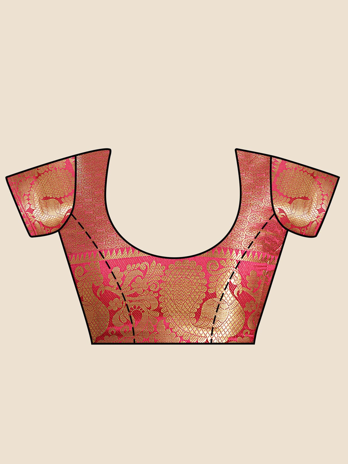 Mimosa Womens Art Silk Saree Kanjivaram Royal Blue Color