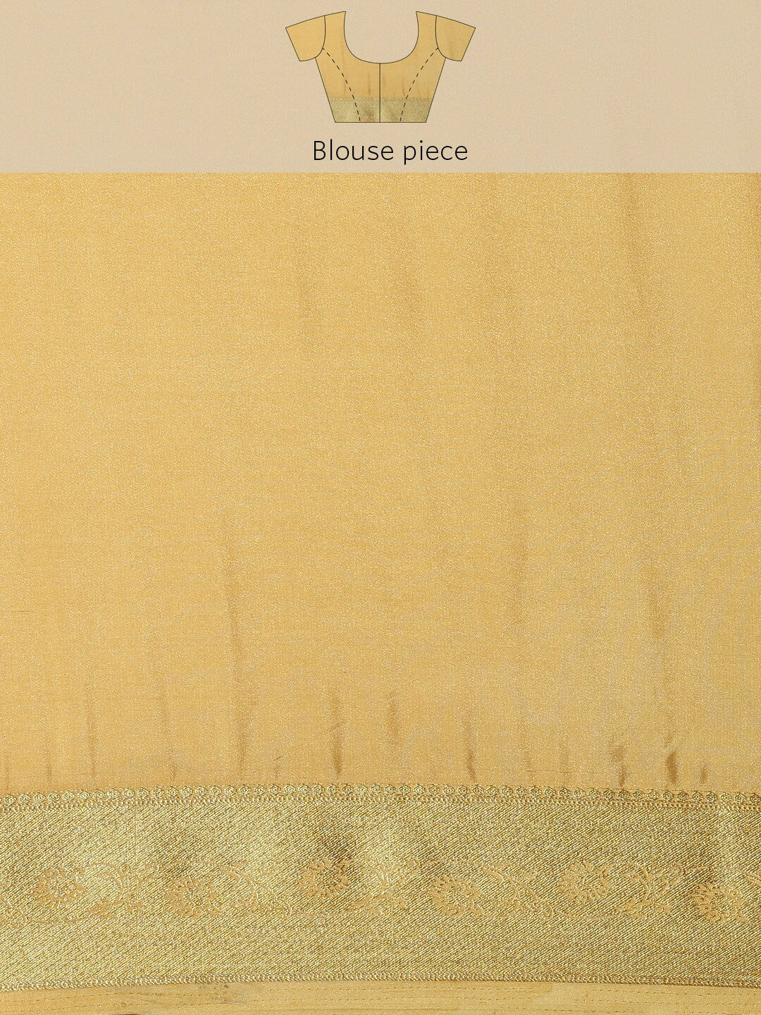 Mimosa Womens Crepe Saree Mysore Silk style Chiku Color