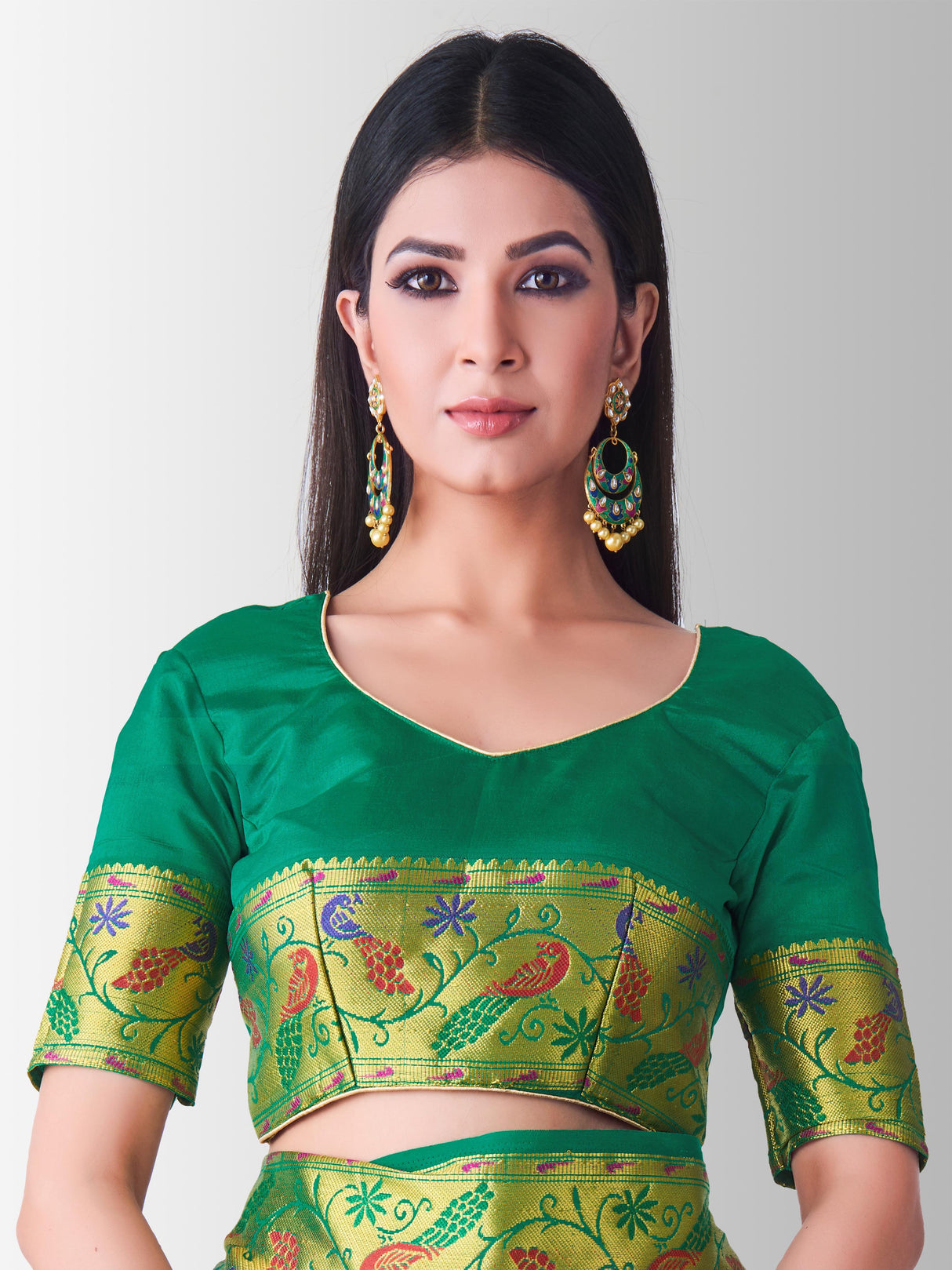 Mimosa Womens Art Silk Saree Kanjivaram Mejanta Color