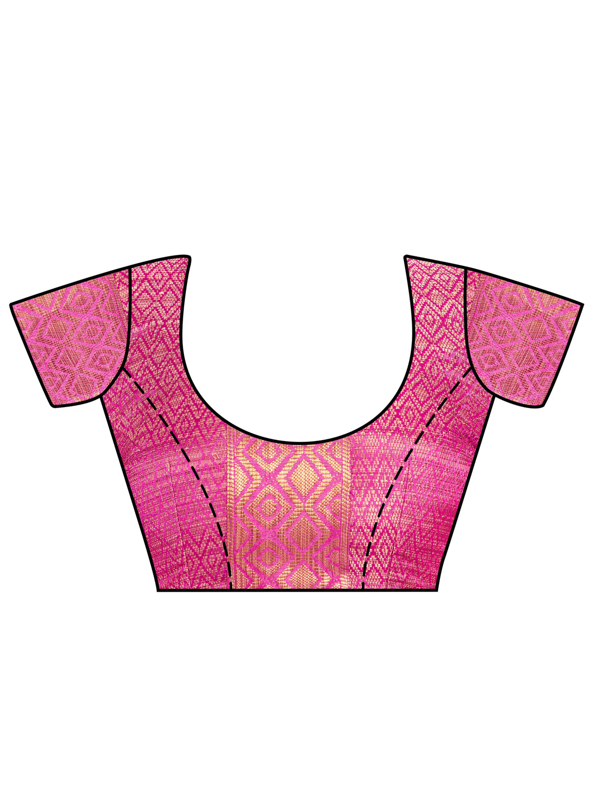 Mimosa Womens Art Silk Saree Kanjivaram Pink Color