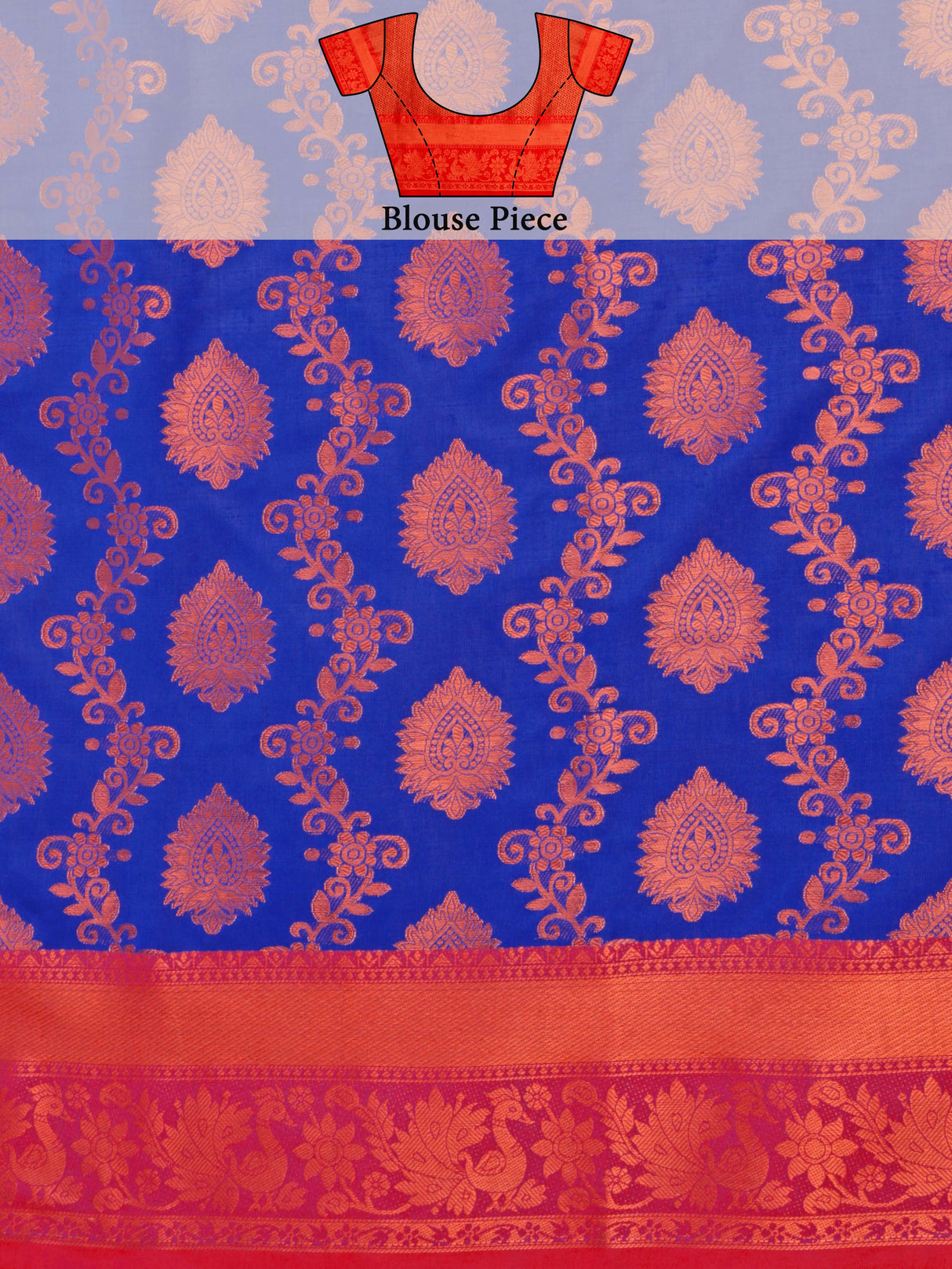 Mimosa Women's Woven Design Kanjivaram Art Silk Saree With Blouse Piece : SA0000913RB