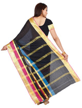 Mimosa Womens Cotton Saree Kanjivaram style Multi Color