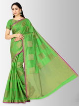 Mimosa Womens Tussar Silk Saree Kanjivaram style Liril Color