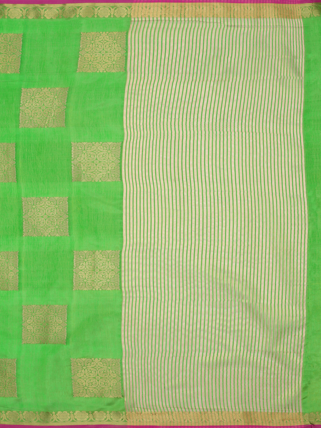 Mimosa Womens Tussar Silk Saree Kanjivaram style Liril Color