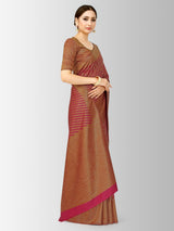 Mimosa Womens Art Silk Saree Patola Gajjari Color