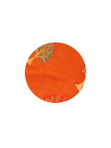 Mimosa Womens Art Silk Saree Paithani Orange Color