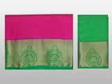 Mimosa Womens Art Silk Saree Kanjivaram Rani Color
