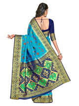 Mimosa Womens Art Silk Saree Patola Ananda Color
